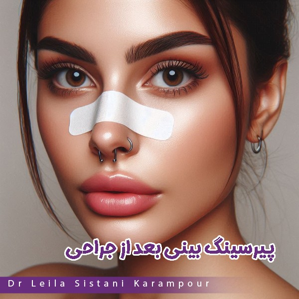 پیرسینگ بینی بعد از جراحی - دکتر لیلا سیستانی کرم پور