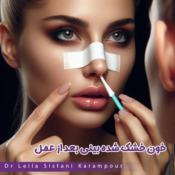 خون خشک شده بینی بعد از عمل - دکتر لیلا سیستانی کرم پور